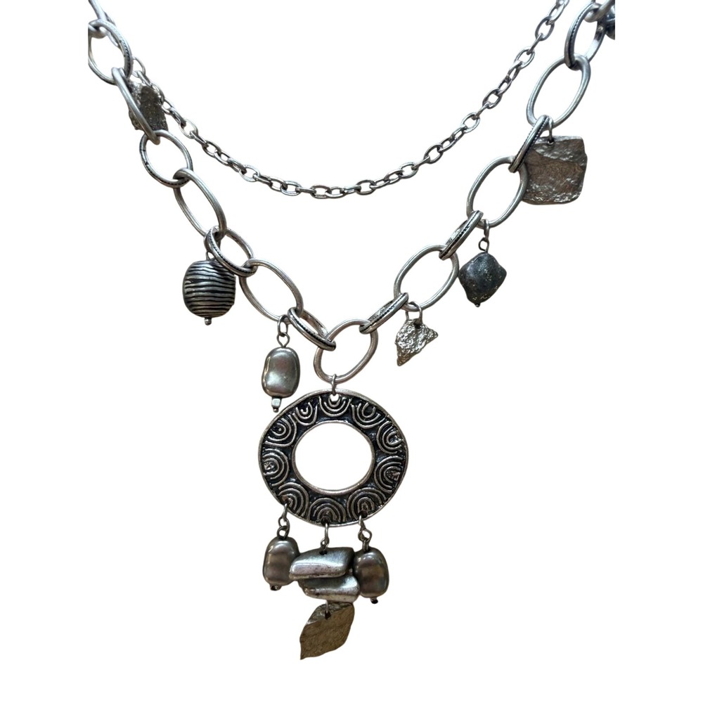 Boho Brutalist Industrial Statement Necklace from Chico's